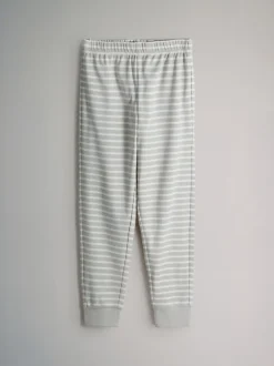 Roze/wit - The Set verpakking van 4 behaaglijke katoenen jersey pyjama's