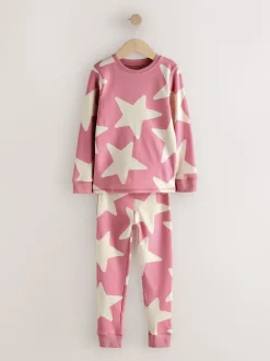 Roze/wit - Verpakking van 3 knusse pyjama's (9 mnd-12 jr)