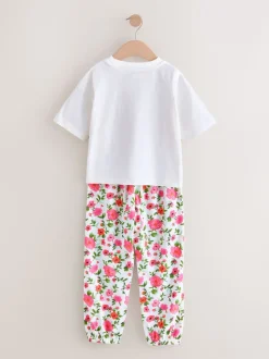 Roze/zwart - Floral Pyjamas 3 Pack (3-16yrs)