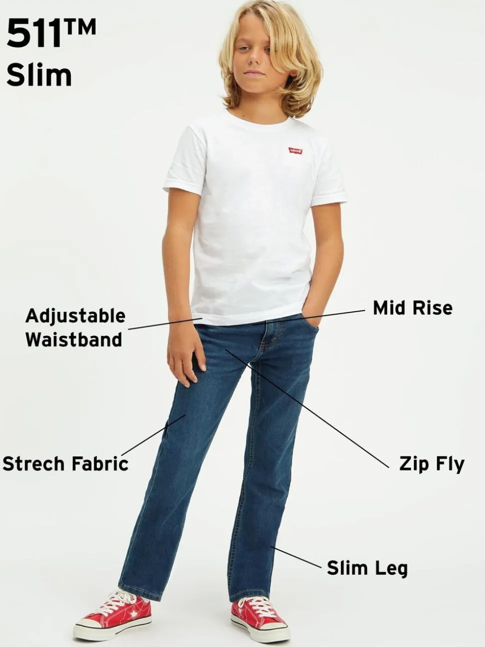 Rushmore - Levi's® Kids 511 slim fit jeans