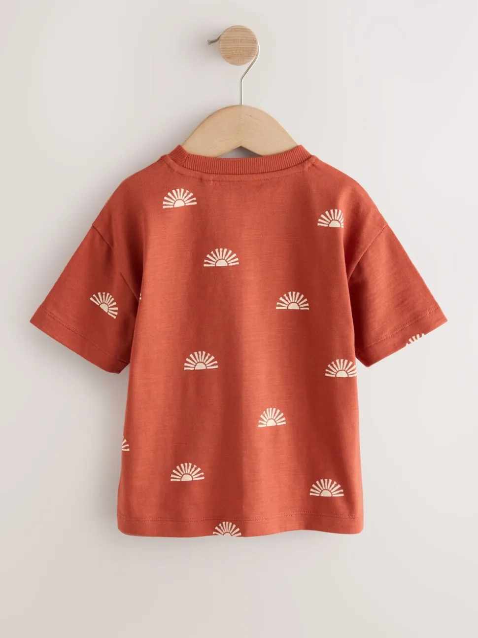 Rust Red Sun - Short Sleeve All-Over Print T-Shirt (3 Month-7 Years) (3mths-7yrs)
