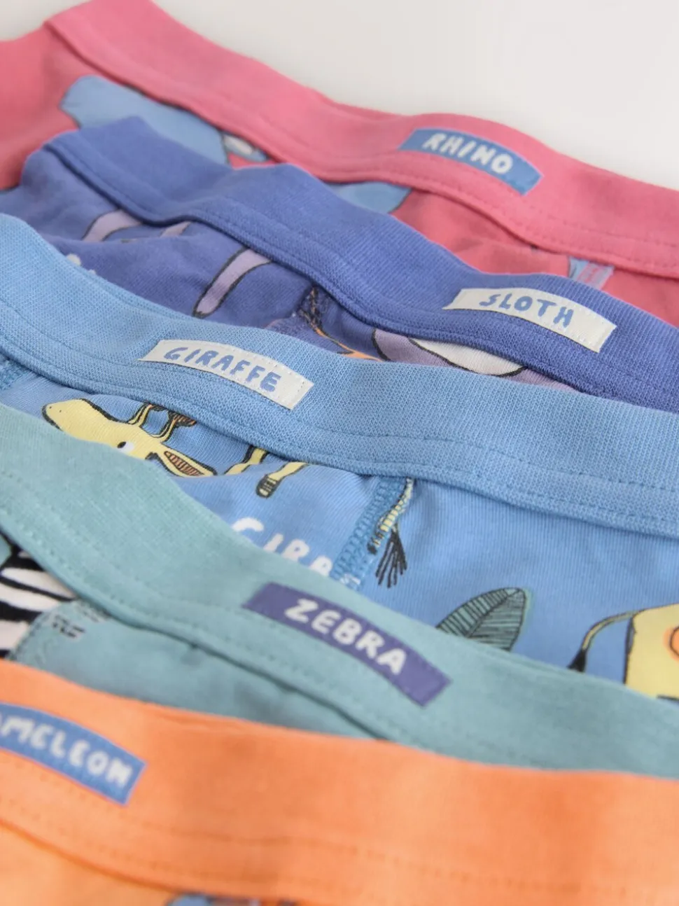 Safaridieren - Set van 5 boxershorts met zachte tailleband (1,5-16 jr)