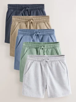 Sage Green Blue And Grey - Verpakking van 3 jersey shorts (3mnd -7jr)