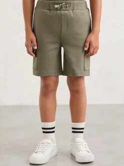 Salie - Reiss Oliver premium cargoshorts van interlock-jersey
