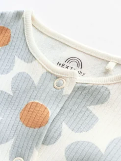 Saliegroen gebloemd - Verpakking van 5 babypyjama's (0 mnd-2 jr)