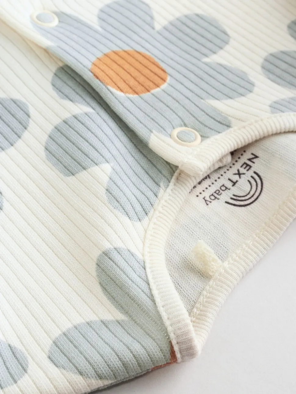 Saliegroen gebloemd - Verpakking van 5 babypyjama's (0 mnd-2 jr)