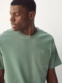 Saliegroen/leisteengrijs - Korte jersey pyjama's verpakking van 2