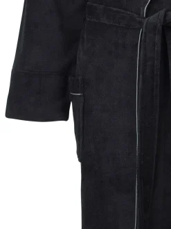 Savile Row Company - Fleece badjas met biezen