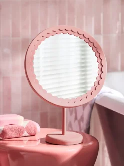 Scallop Round Dressing Table Mirror
