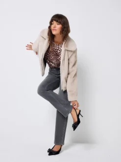 SCAMP & DUDE Faux Fur Jacket
