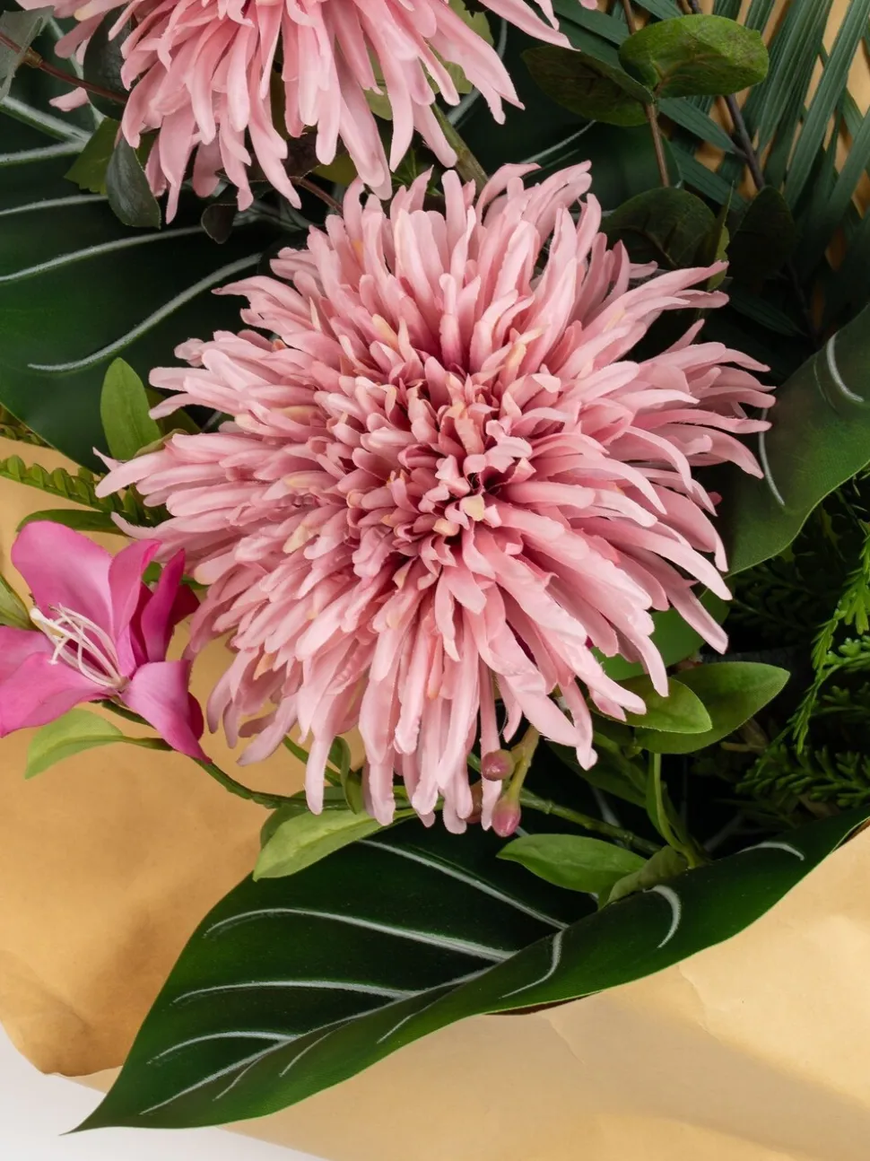Scottish Everlastings Ltd Artificial Pink Chrysanthemum Bouquet