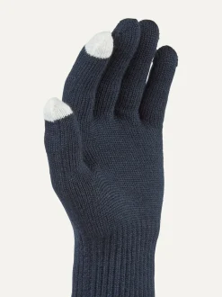 Sealskinz Blue Hanworth Solo Merino Gloves
