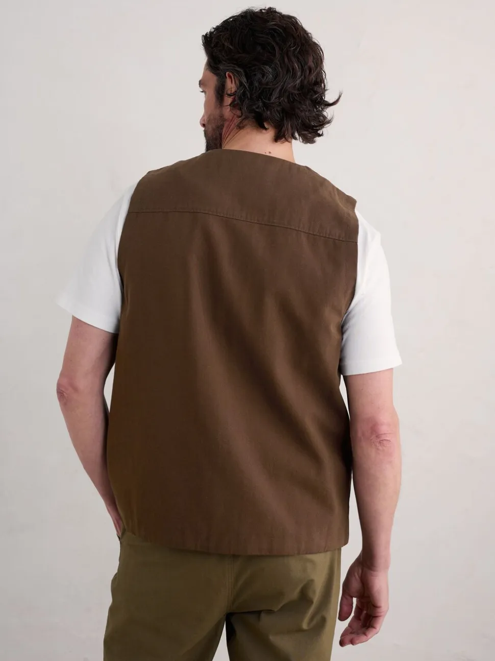 Seasalt Cornwall heren gilet van katoen met meter