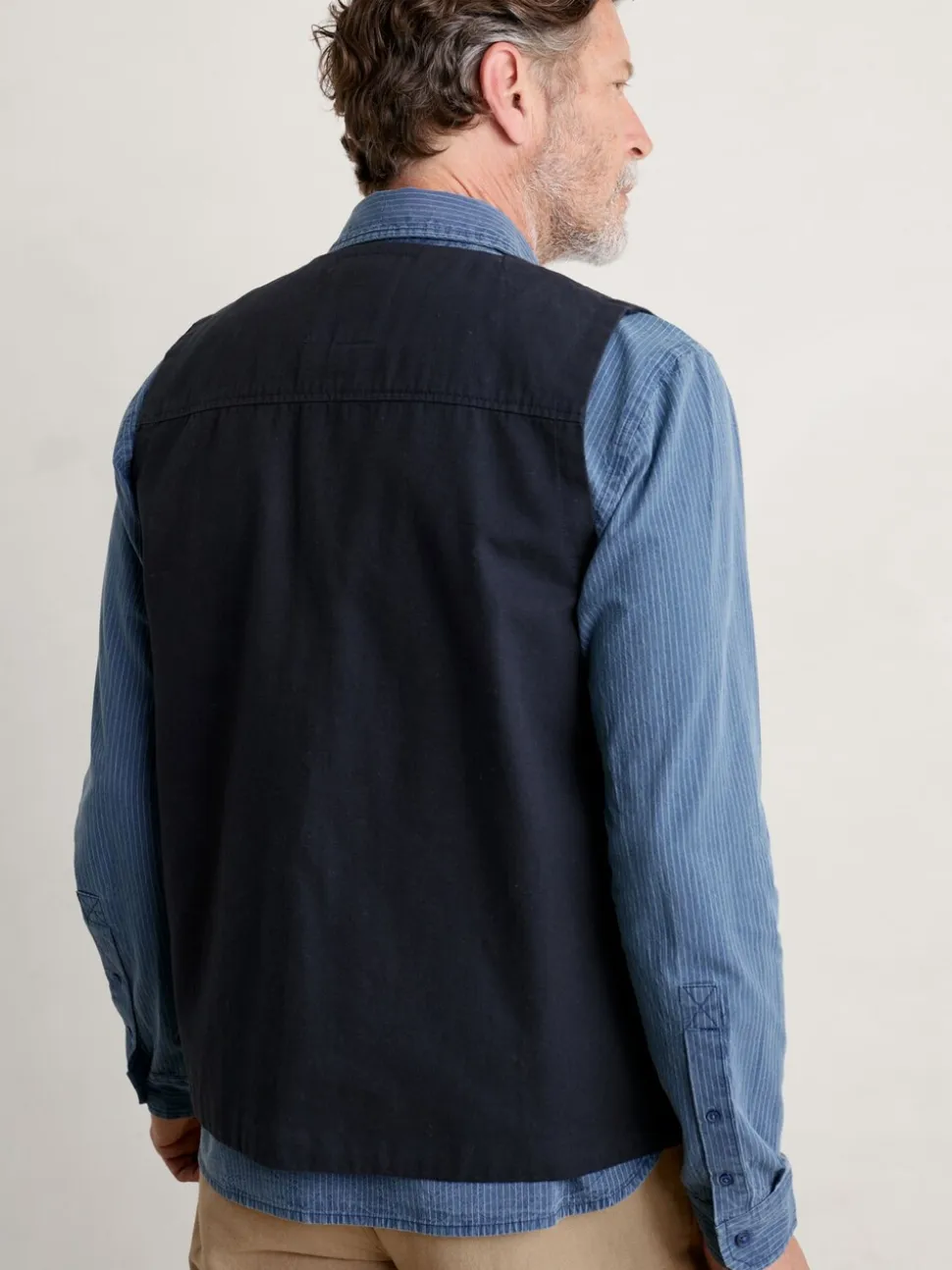 Seasalt Cornwall Mens Cotton Metern Regular Fit Waistcoat