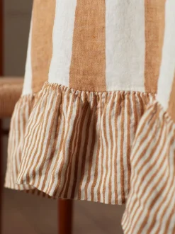 Secret Linen Store 100% linnen tafelkleed met brede strepen