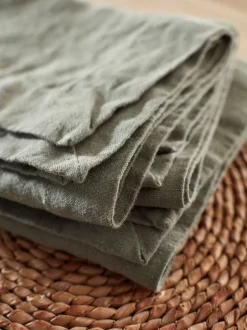 Secret Linen Store Set of 4 100% Linen Napkins