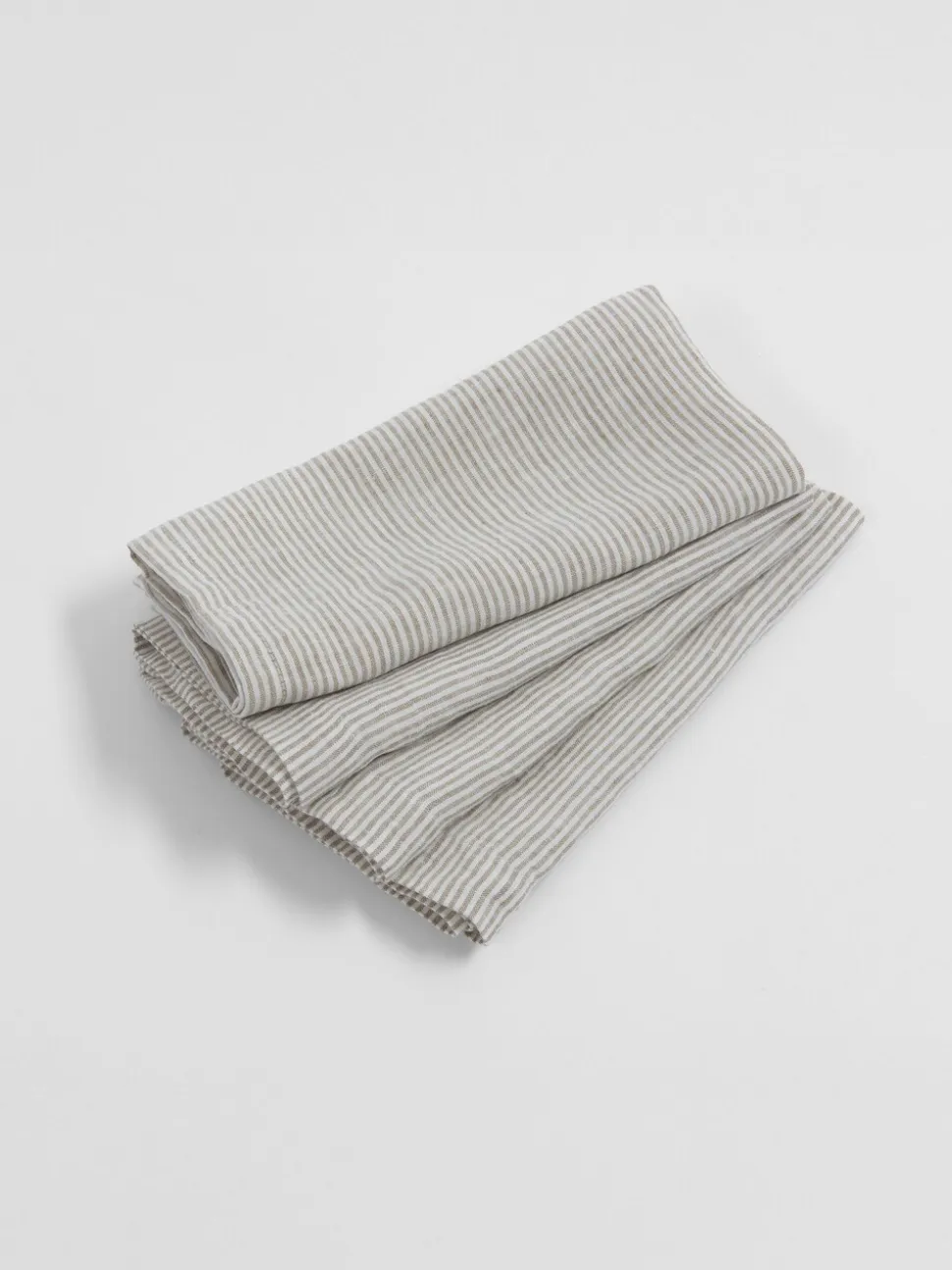 Secret Linen Store Set of 4 Sid Stripe 100% Linen Napkins