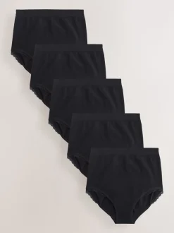 Seraphine Cotton Rib Jersey Maternity & Postpartum Briefs 5 Pack
