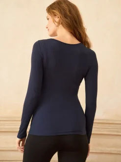 Seraphine Maternity & Nursing Bamboo Jersey Long Sleeve Tops 2 Pack