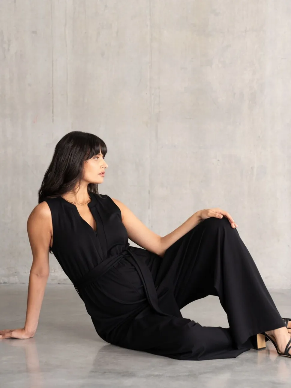 Seraphine Maternity Black Jumpsuit
