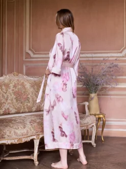 Seraphine Maternity Satin Kimono