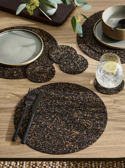 Set of 4 Cork Placemats and Coasters