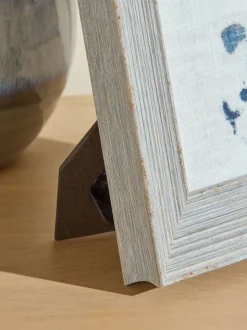 Set of 2 Distressed Wood Effect Photo Frames