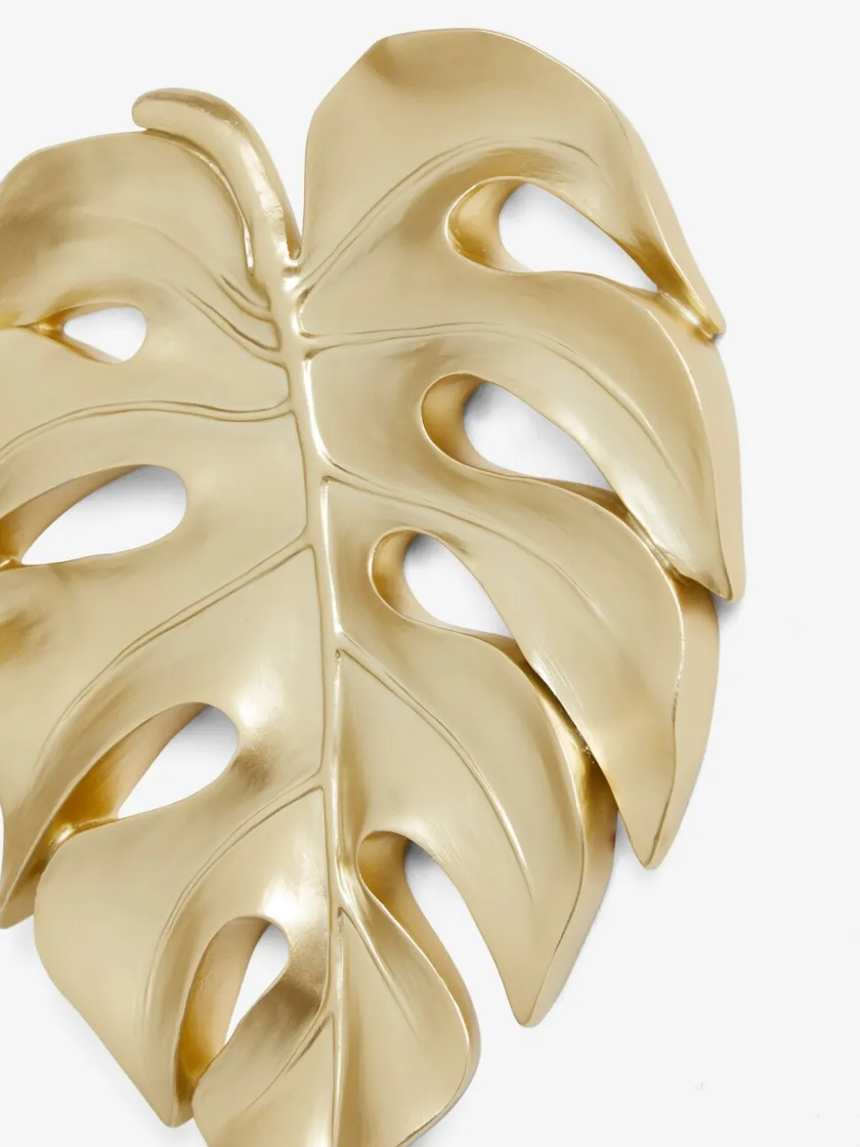 Set of 2 Gold Cheese Leaves Wall Art
