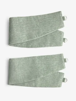 Set of 2 Heavyweight Chenille Curtain Tie Backs