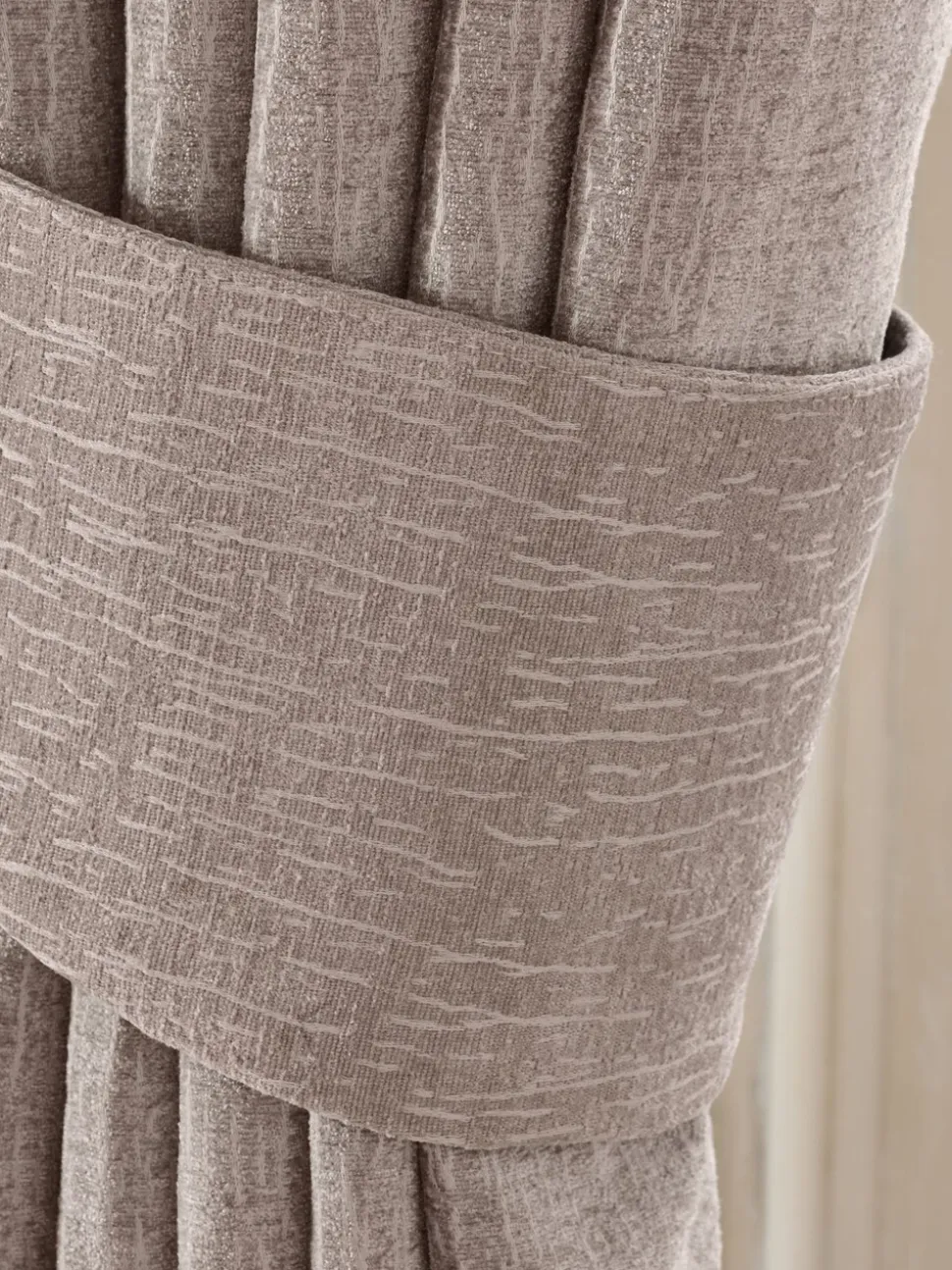Set of 2 Heavyweight Chenille Curtain Tie Backs