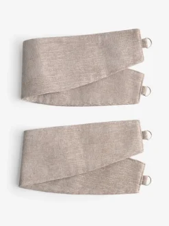 Set of 2 Heavyweight Chenille Curtain Tie Backs