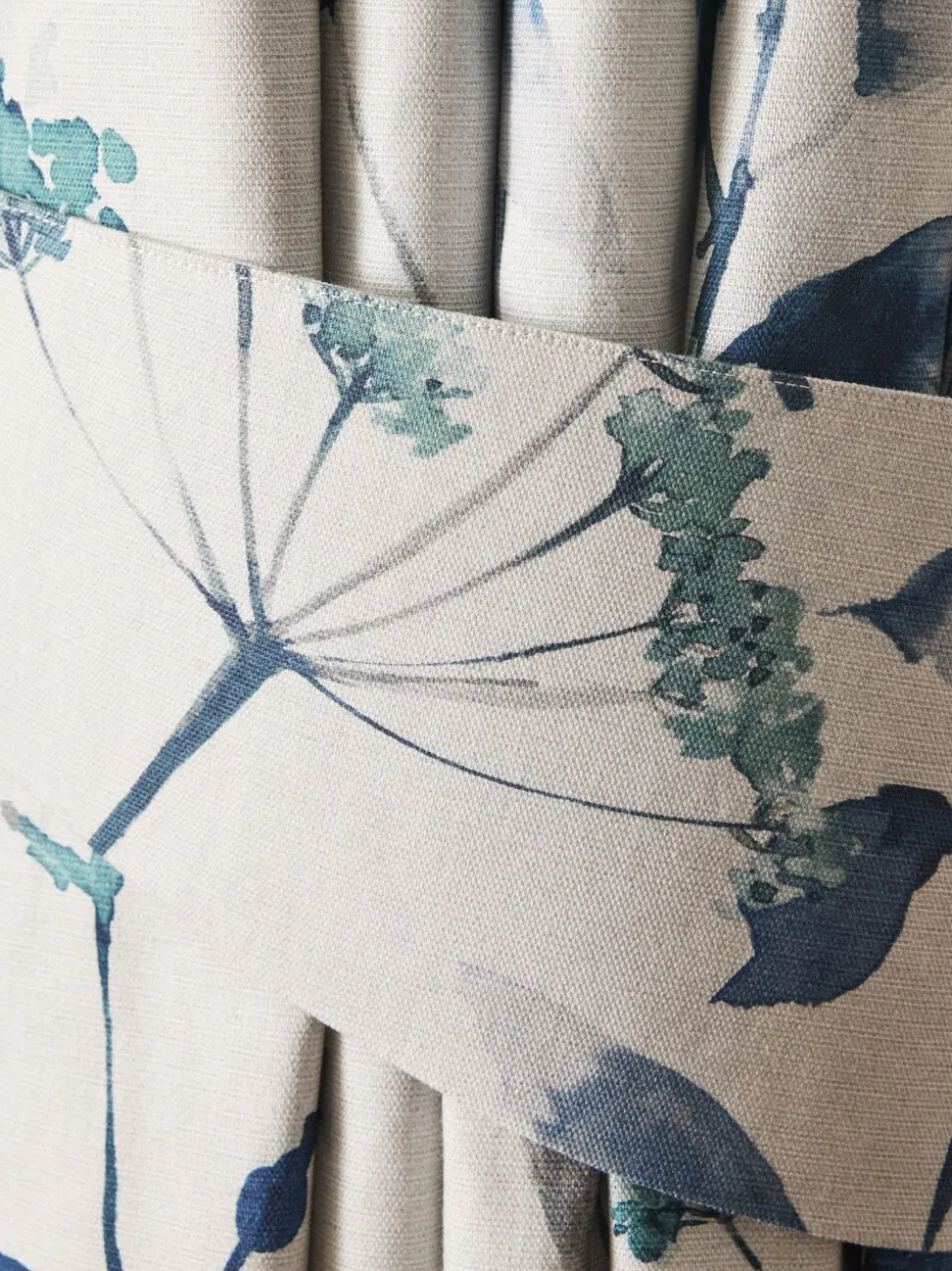 Set of 2 Isla Floral Print Curtain Tie Backs