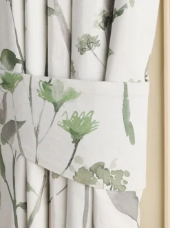 Set of 2 Isla Floral Print Curtain Tie Backs