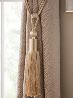 Set of 2 Large Tassel Curtain Tie Backs