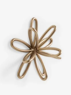 Set of 3 Metal Flower Wall Plaques