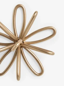 Set of 3 Metal Flower Wall Plaques