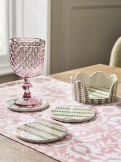 Set of 4 Pattern Ceramic Coasters