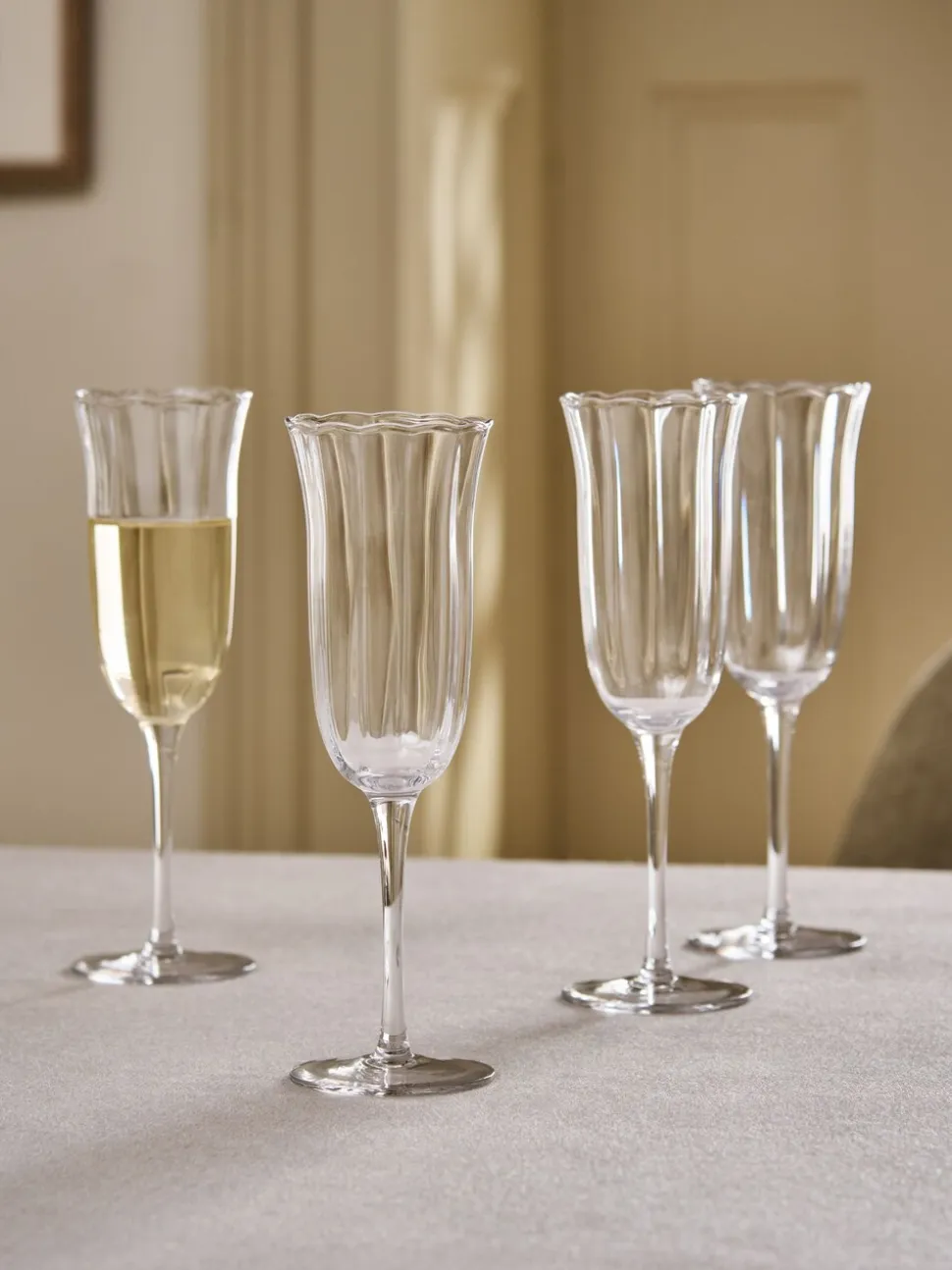 Set of 4 Sadie Champagne Flutes