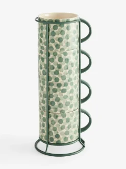 Set of 4 Spot Stacking Mugs