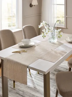 Set van 5 afneembare placemats en lopers