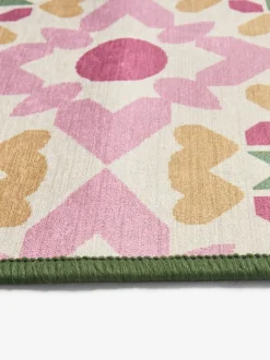 Set van 2 afwasbare deurmatten met geometrische Tile print