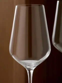 Set van 4 Belgravia kristallen taps toelopende wijnglazen