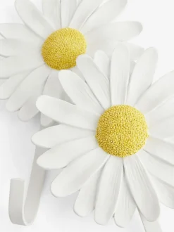 Set van 2 bloemhaakjes met madeliefjes