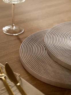 Set van 2 Bronx geëtste houten placemats