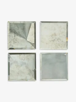 Set van 4 Galaxy onderzetters van glas