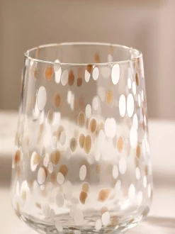 Set van 2 glazen met confettiprint