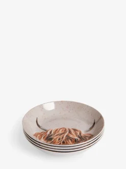 Set van 4 Hamish the Highland Cow pastaschalen