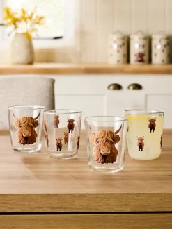 Set van 4 Hamish The Highland Cow tumblers