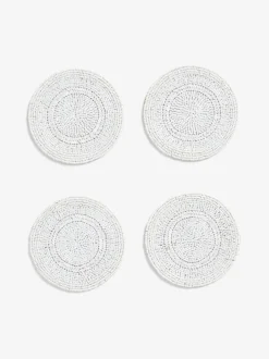 Set van 4 kralenonderzetters