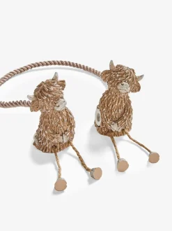 Set van 2 magnetische Hamish The Highland Cow gordijnbinders